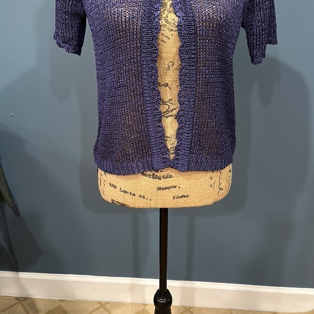 Sag Harbor short sleeve cardigan size PXS women’s - Picture 3 of 5
